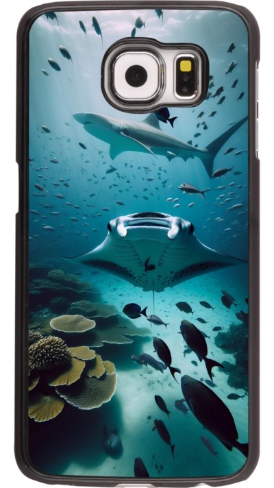 Samsung Galaxy S6 edge Case Hülle - Manta Lagune Reinigung