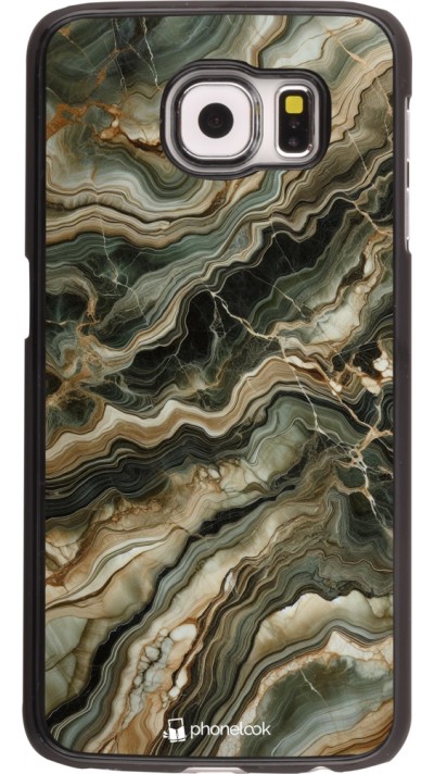 Samsung Galaxy S6 edge Case Hülle - Oliv Marmor
