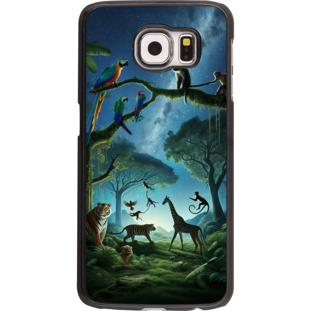 Samsung Galaxy S6 edge Case Hülle - Paradies der exotischen Tiere