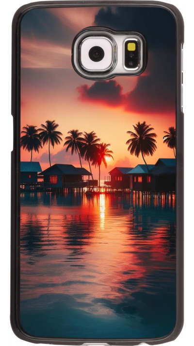 Samsung Galaxy S6 edge Case Hülle - Paradies Malediven