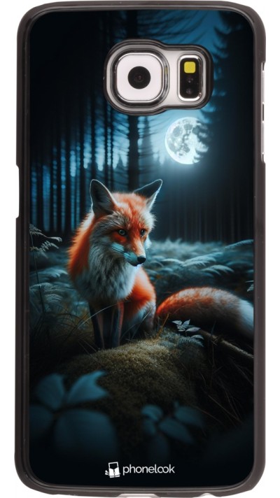 Coque Samsung Galaxy S6 edge - Renard lune forêt