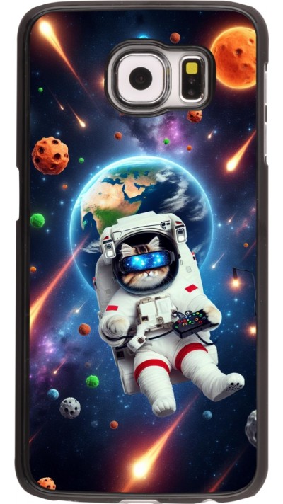 Samsung Galaxy S6 edge Case Hülle - VR SpaceCat Odyssee