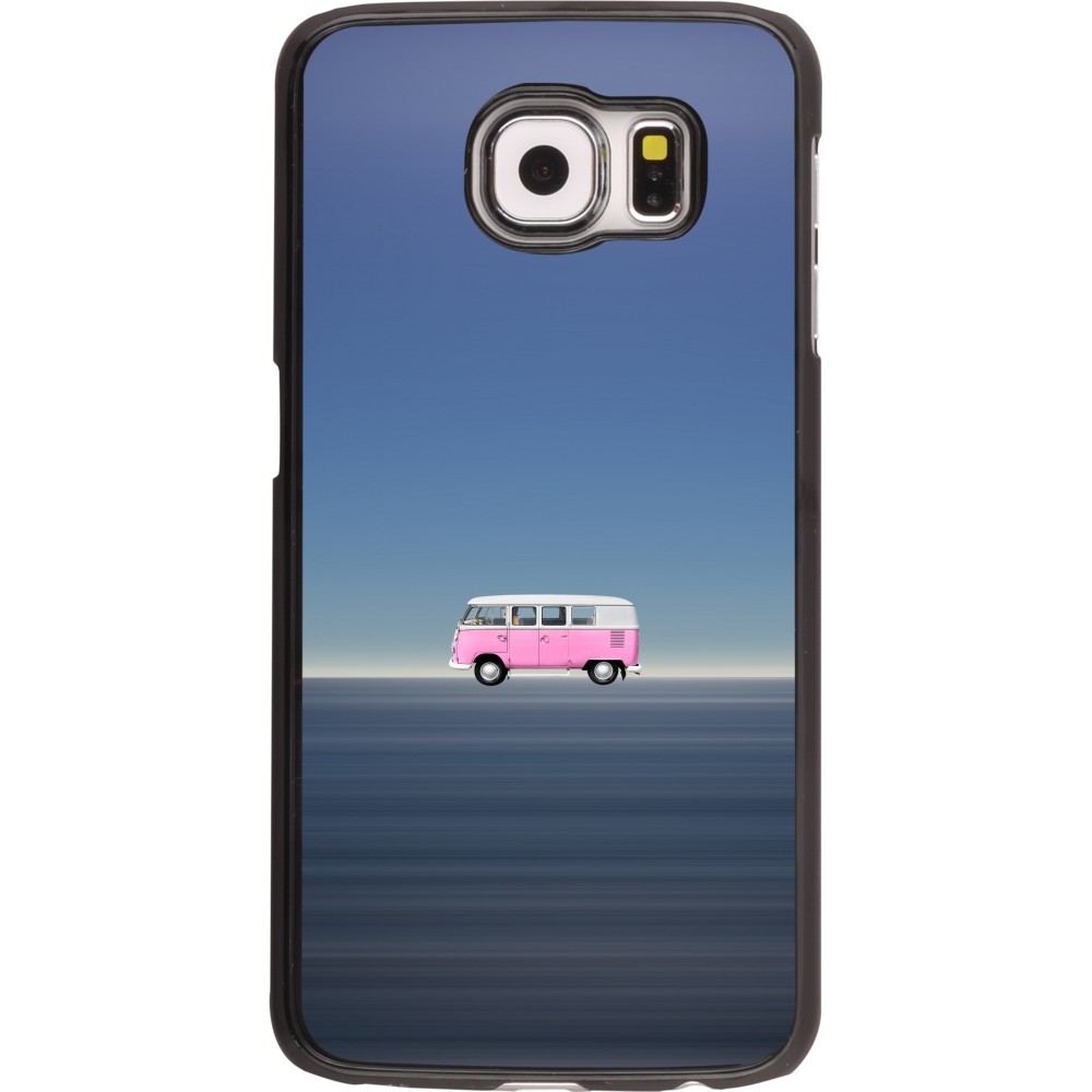 Samsung Galaxy S6 edge Case Hülle - Spring 23 pink bus