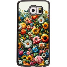 Samsung Galaxy S6 edge Case Hülle - Sommer Blumenmuster