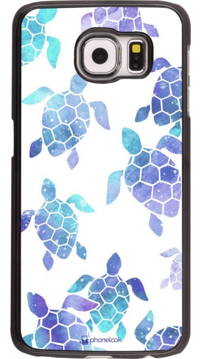 Coque Samsung Galaxy S6 edge - Turtles pattern watercolor