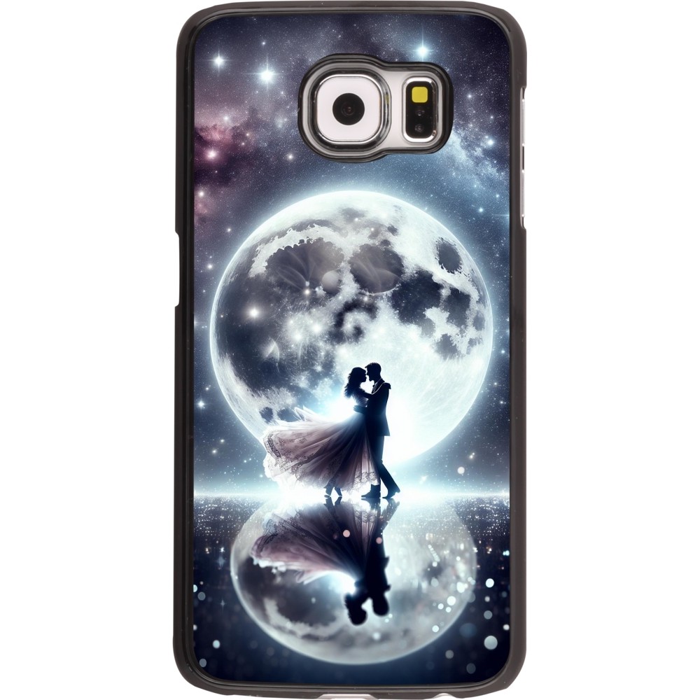Samsung Galaxy S6 edge Case Hülle - Valentin 2024 Liebe unter dem Mond