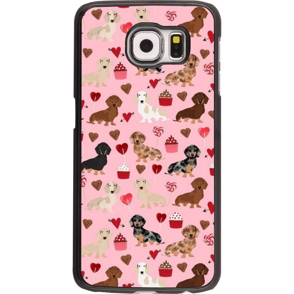 Samsung Galaxy S6 edge Case Hülle - Valentine 2024 puppy love