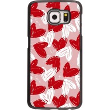Coque Samsung Galaxy S6 edge - Valentine 2024 with love heart