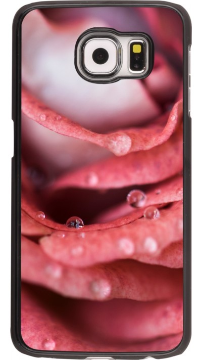 Coque Samsung Galaxy S6 edge - Valentine 2023 wet petals