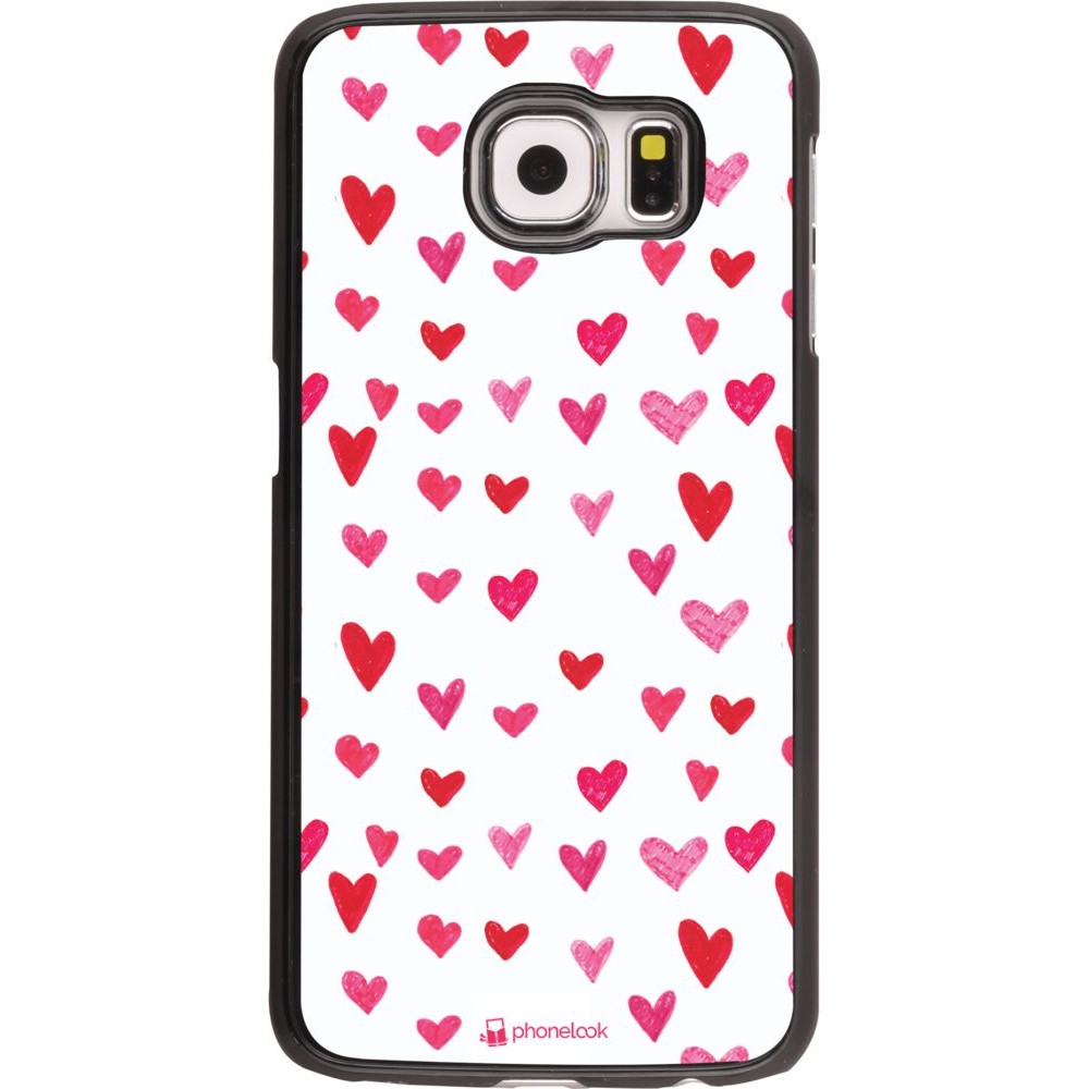Hülle Samsung Galaxy S6 edge - Valentine 2022 Many pink hearts