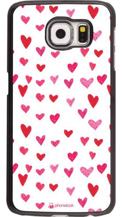 Hülle Samsung Galaxy S6 edge - Valentine 2022 Many pink hearts