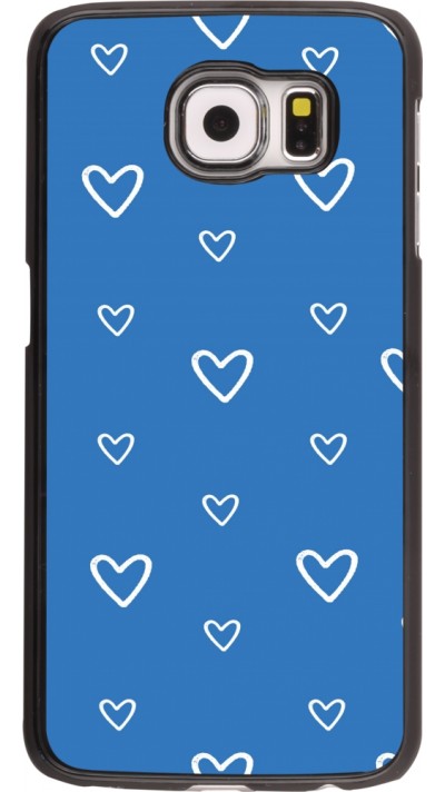 Coque Samsung Galaxy S6 edge - Valentine 2023 blue hearts
