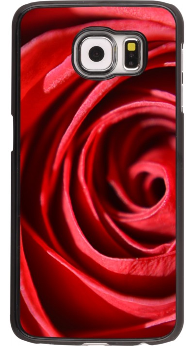 Coque Samsung Galaxy S6 edge - Valentine 2023 close up rose