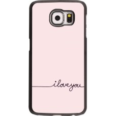 Samsung Galaxy S6 edge Case Hülle - Valentine 2023 i love you writing