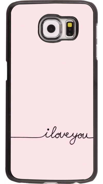 Coque Samsung Galaxy S6 edge - Valentine 2023 i love you writing