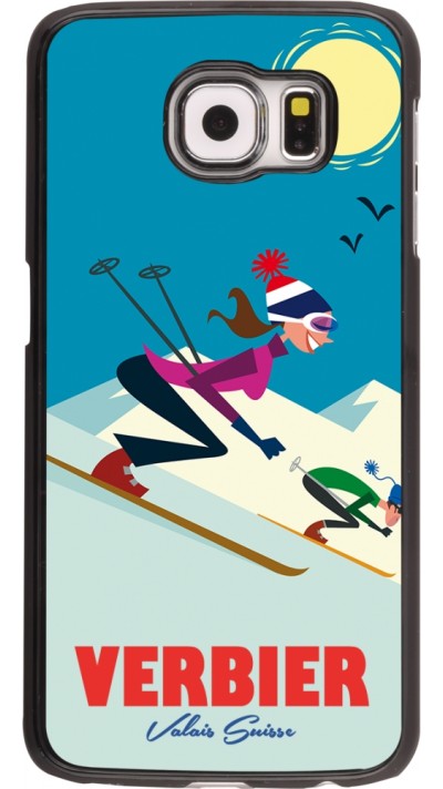 Coque Samsung Galaxy S6 edge - Verbier Ski Downhill