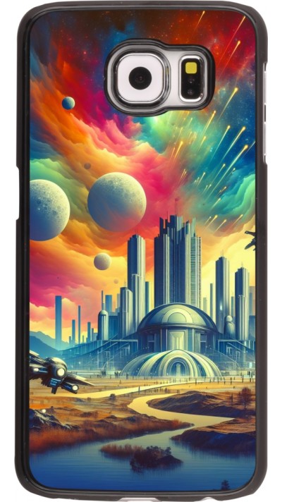 Coque Samsung Galaxy S6 edge - Ville extra-dôme futuriste