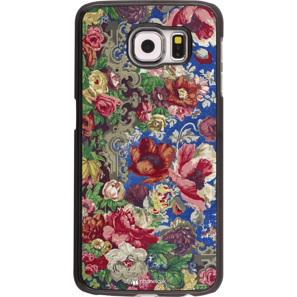 Coque Samsung Galaxy S6 edge - Vintage Art Flowers