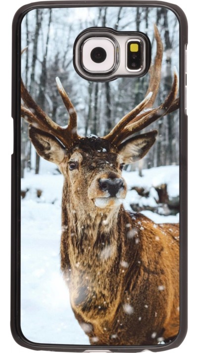Coque Samsung Galaxy S6 edge - Winter 22 Cerf sous la neige