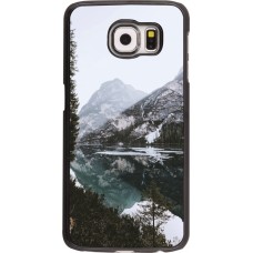 Coque Samsung Galaxy S6 edge - Winter 22 snowy mountain and lake