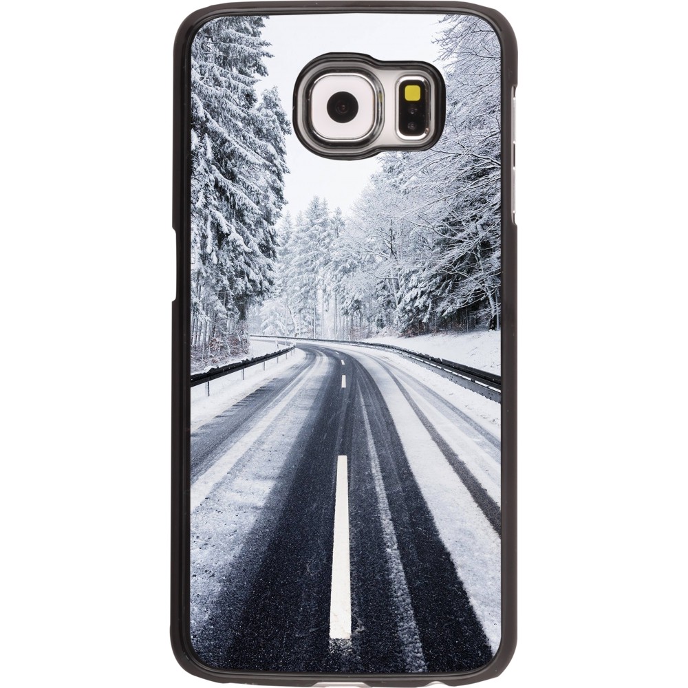 Samsung Galaxy S6 edge Case Hülle - Winter 22 Snowy Road