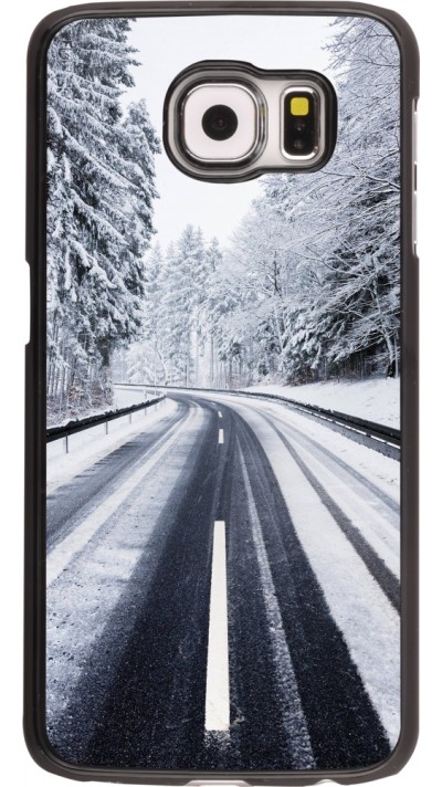 Samsung Galaxy S6 edge Case Hülle - Winter 22 Snowy Road