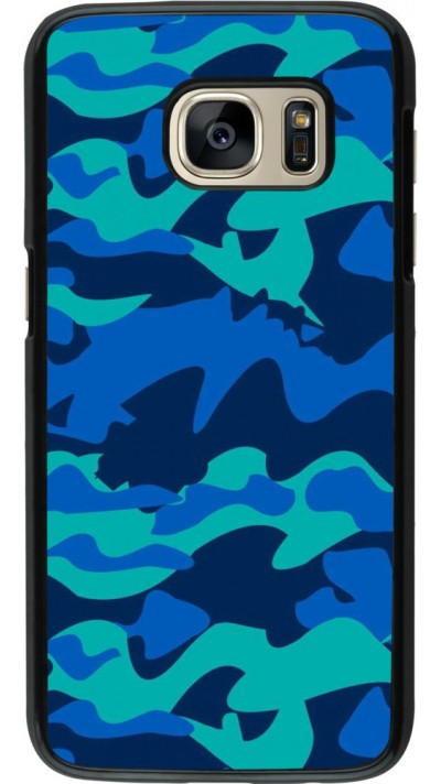 Coque Samsung Galaxy S7 - Camo Blue