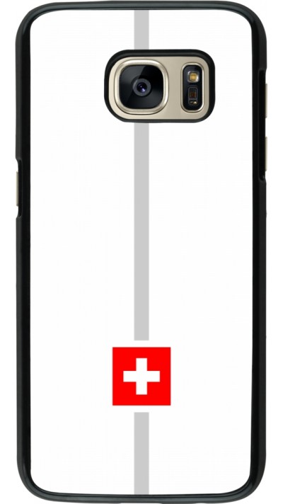 Samsung Galaxy S7 Case Hülle - Kanton CH weiss