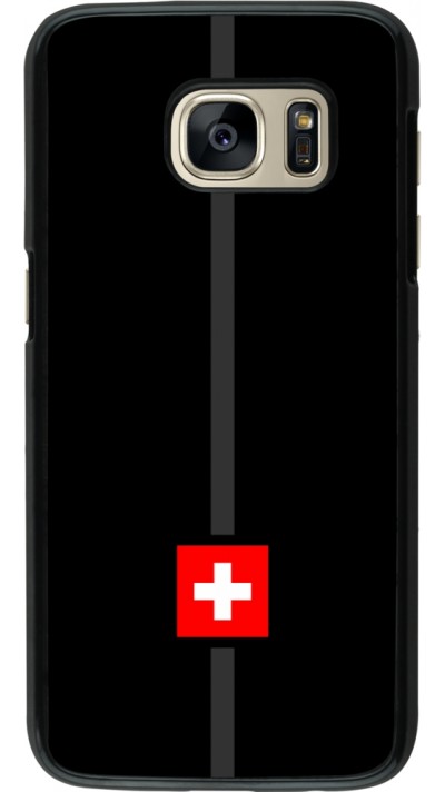 Samsung Galaxy S7 Case Hülle - Kanton CH schwarz