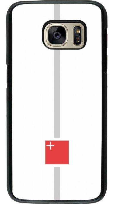 Samsung Galaxy S7 Case Hülle - Kanton SZ weiss