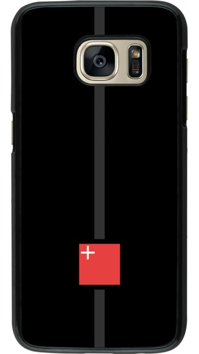 Samsung Galaxy S7 Case Hülle - Kanton SZ schwarz
