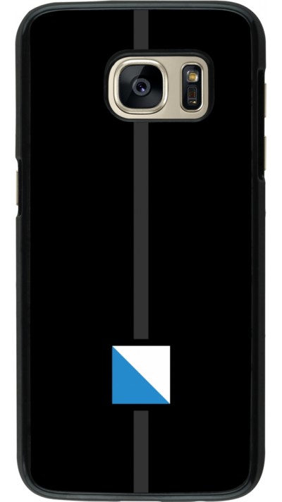 Samsung Galaxy S7 Case Hülle - Kanton ZH schwarz