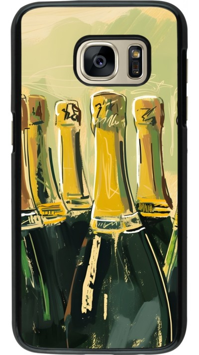Samsung Galaxy S7 Case Hülle - Champagne Malerei