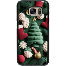 Coque Samsung Galaxy S7 - Christmas 25 Christmas textiles