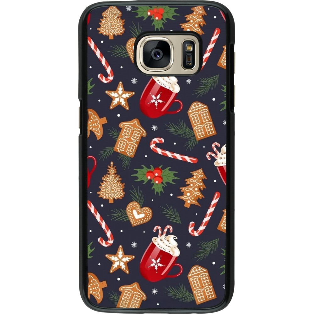 Coque Samsung Galaxy S7 - Christmas 25 Pattern Gingerbread House