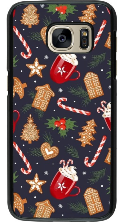 Coque Samsung Galaxy S7 - Christmas 25 Pattern Gingerbread House
