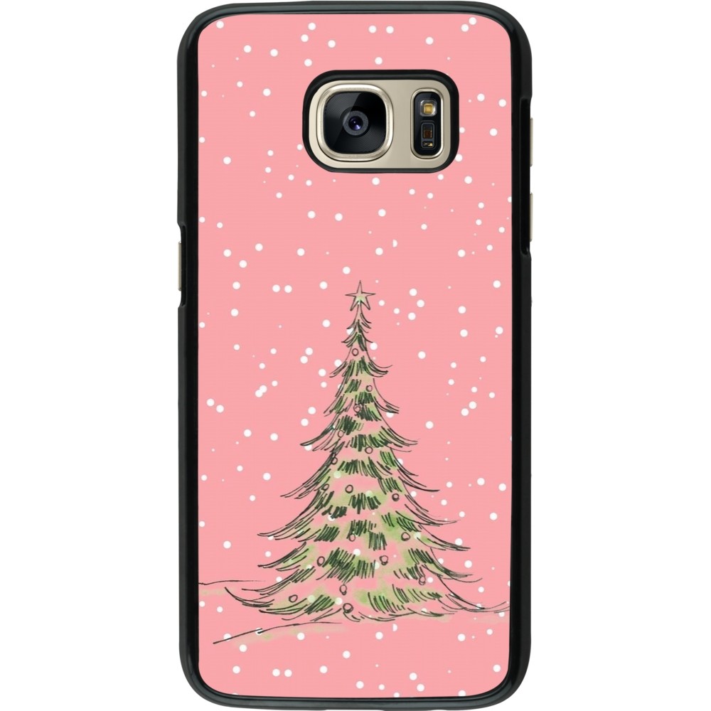 Coque Samsung Galaxy S7 - Christmas 25 Pink Tree