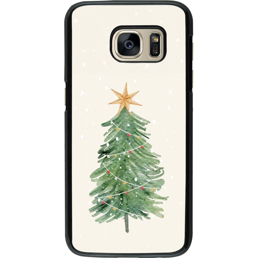 Coque Samsung Galaxy S7 - Christmas 25 Sketch Tree