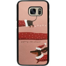 Coque Samsung Galaxy S7 - Christmas 25 Teckel Merry Xmas