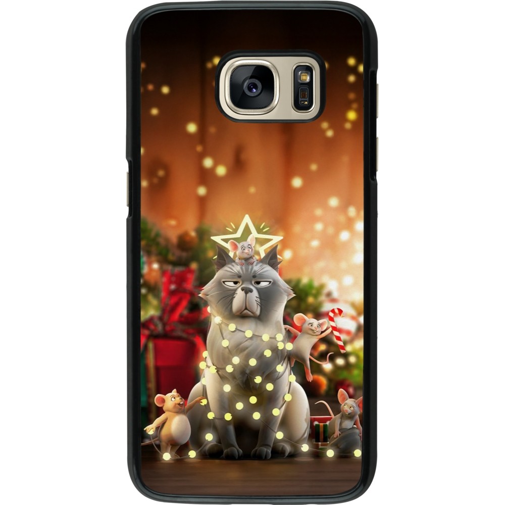Coque Samsung Galaxy S7 - Christmas 25 Xmas Cat