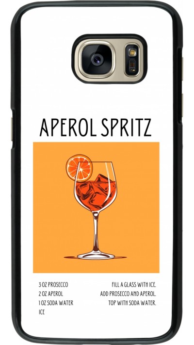 Samsung Galaxy S7 Case Hülle - Cocktail Rezept Aperol Spritz