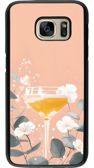 Samsung Galaxy S7 Case Hülle - Cocktail Flowers