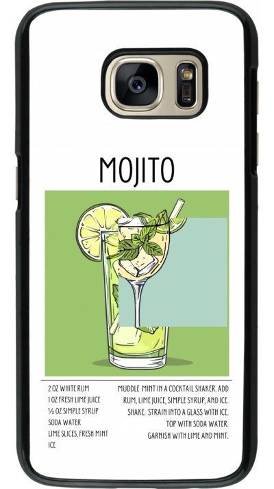 Samsung Galaxy S7 Case Hülle - Cocktail Rezept Mojito