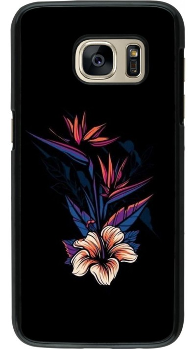 Hülle Samsung Galaxy S7 - Dark Flowers