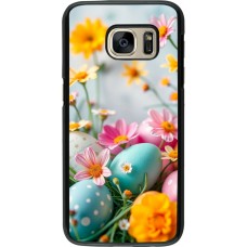 Coque Samsung Galaxy S7 - Easter 2026 Eggs with flowers