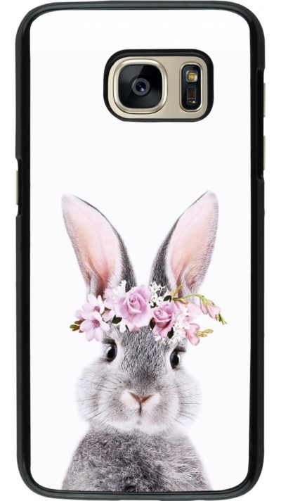 Samsung Galaxy S7 Case Hülle - Easter 2023 flower bunny