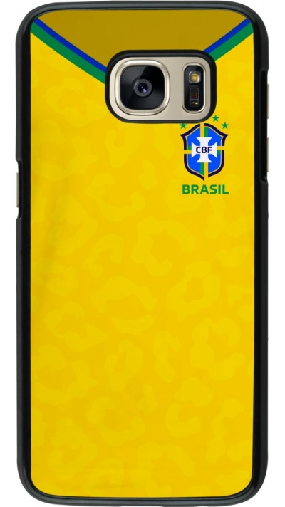 Coque Samsung Galaxy S7 - Maillot de football Brésil 2022 personnalisable
