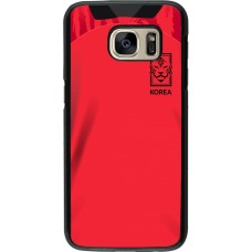 Coque Samsung Galaxy S7 - Maillot de football Corée du Sud 2022 personnalisable