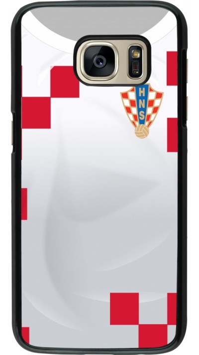 Samsung Galaxy S7 Case Hülle - Kroatien 2022 personalisierbares Fussballtrikot