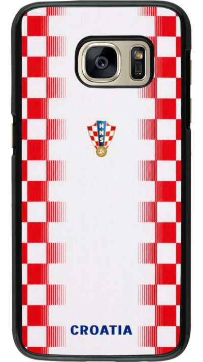 Coque Samsung Galaxy S7 - Maillot de football Croatie 2026 personnalisable